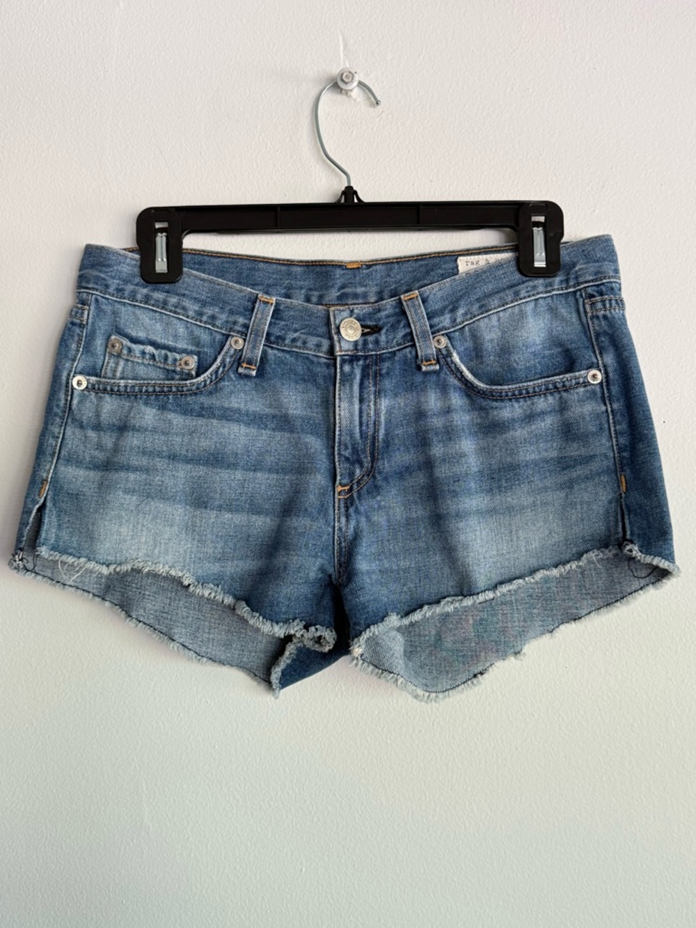 Rag & Bone Jean The Cut Off Denim Shorts Size 25 La Quinta Measures 30 W1907K273